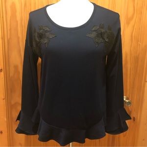 Lauren Conrad Navy Blue Top